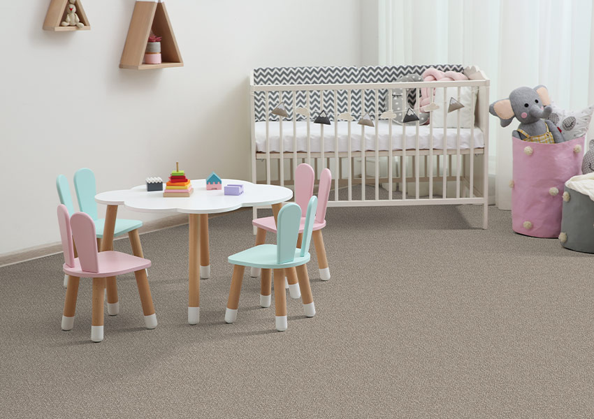 beige carpet in kids bedroom